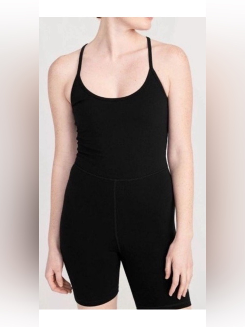 Old Navy Active Black Short tank Bodysuit Women Size M Tall
Powder Soft Stretch
